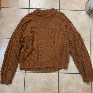 Burnt Orange Roots Sweater XL